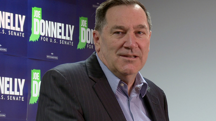 Sen. Joe Donnelly (D-Ind.) sounded warning bells for America’s future in his final floor speech. - Lauren Chapman/IPB News