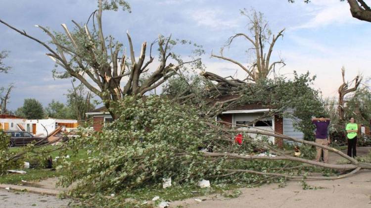 Kokomo Residents Survey Damage Following EF3 Tornado