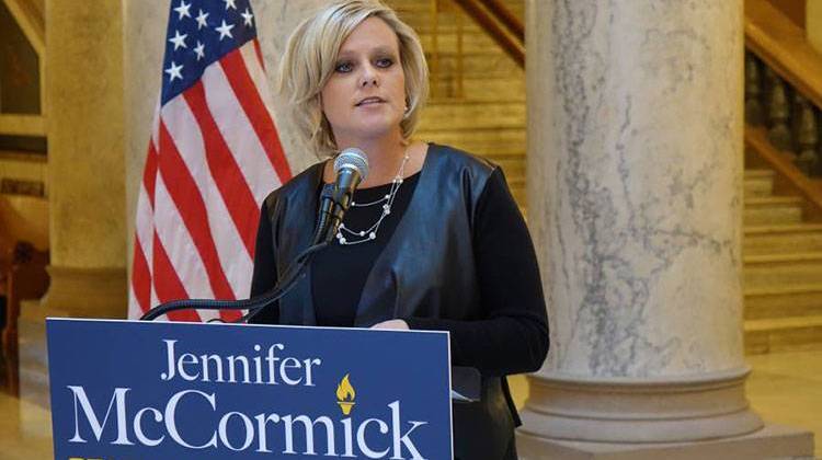 Republican state superintendent candidate Jennifer McCormick has picked up an endorsement from the Indiana Chamber of Commerce. - Eric Weddle/WFYI