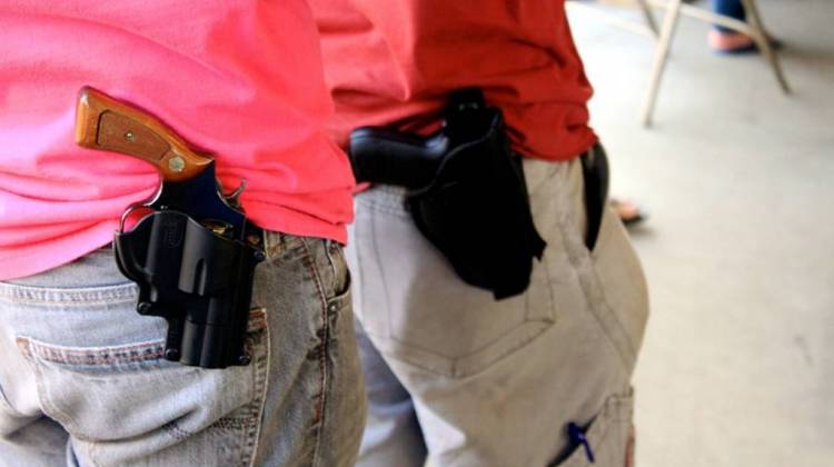 Indiana lawmakers are expected to address firearm legislation including the repeal of a permit to carry. - Lucio Eastman / CC-BY-2.0