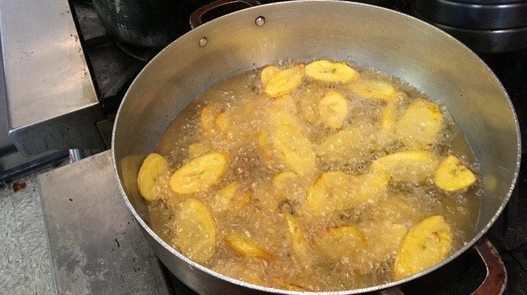 The fried plantains at Madina restaurant where the owner serves up food from his home country of Guinea - WFYI