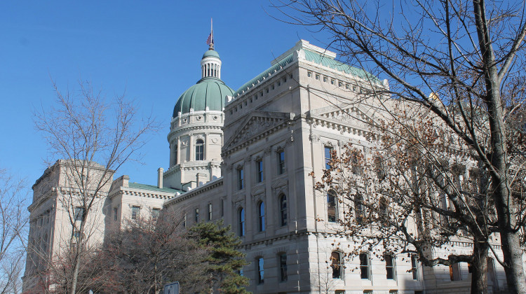 Indiana Gov. Eric Holcomb signed 19 measures into law Thursday. - Lauren Chapman/IPB News