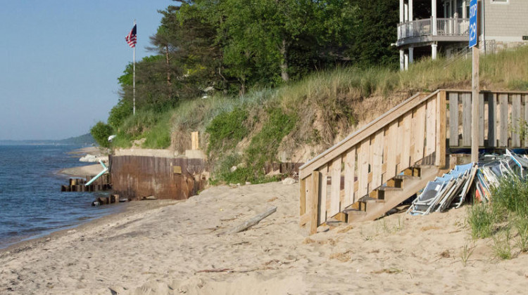 The Lake Michigan shore in Long Beach, Indiana. - FILE: Nick Janzen/IPB News