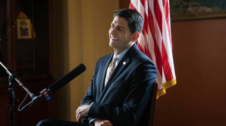 NPR's Steve Inskeep interviews Speaker of the House Paul Ryan in the speaker's conference room at the U.S. Capitol in Washington, D.C.