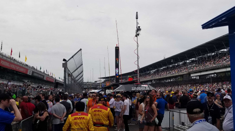 Spectators arrive before the start of the 2019 Indianapolis 500 at the Indianapolis Motor Speedway. - FILE PHOTO: Samantha Horton/IPB News