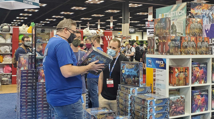 Thousands of tabletop game enthusiasts will be in downtown Indianapolis from Sept. 16-19 for this year's Gen Con. Last year the convention canceled its in-person event due to COVID-19.  - Samantha Horton/IPB News