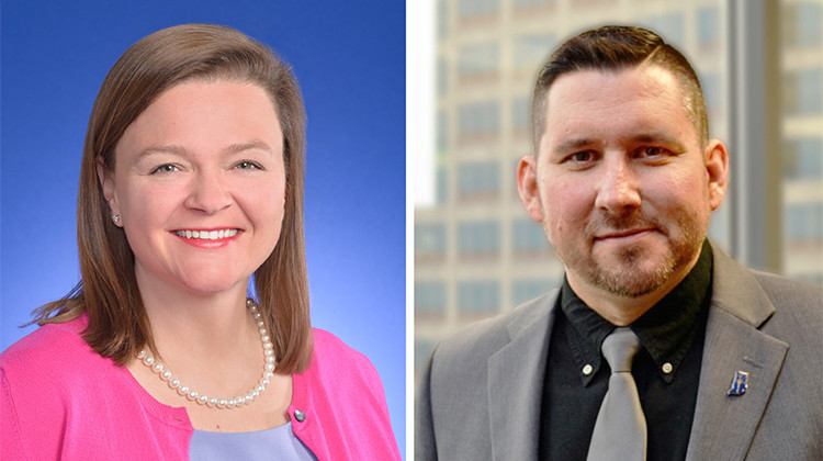 Democrat Kate Sweeney Bell and Republican Andrew Harrison are running for Marion County Clerk. - provided photos
