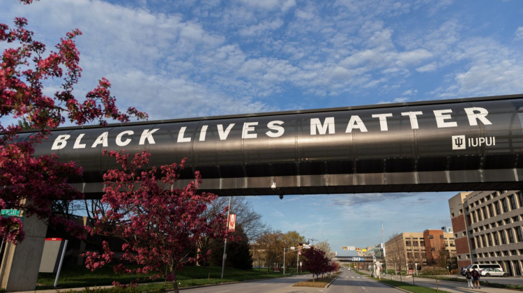 IU Indianapolis removes ‘Black Lives Matter’ banner on Michigan Street
