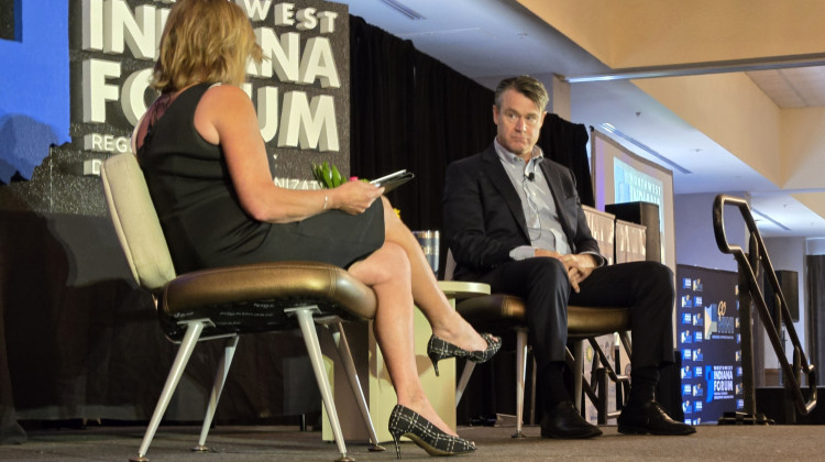 U.S. Sen. Todd Young discusses immigration reform, pessimism in politics at NWI Forum luncheon