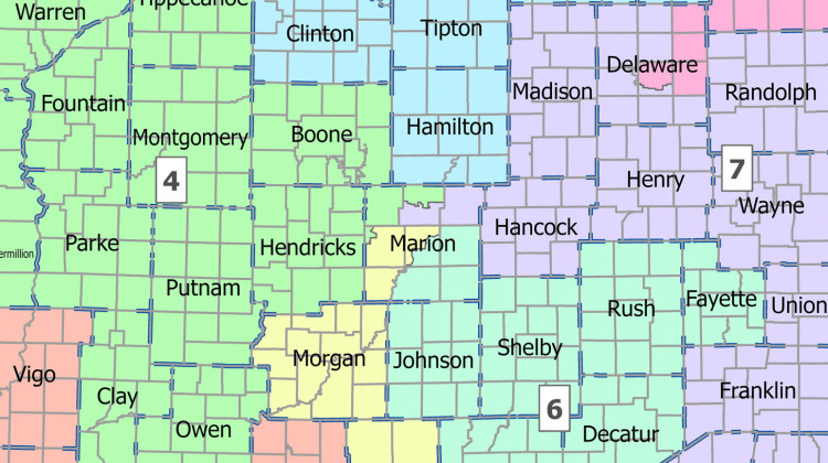 See how Republican lawmakers want to redraw Indiana's congressional districts