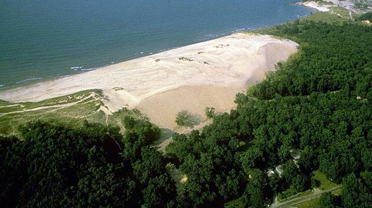 The National Park Service temporarily closed three beaches along the Indiana Dunes National Lakeshore following the toxic wastewater spill in April. - National Park Service