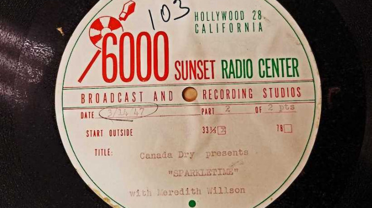 The recordings from the 1940s and '50s are on 16-inch lacquer discs, which are more fragile than vinyl records. - Photo provided by the Great American Songbook Foundation