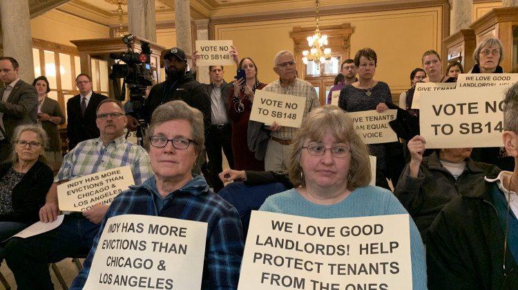 Advocates rallied at the Statehouse in opposition to the legislation.  - FILE PHOTO: Jill Sheridan