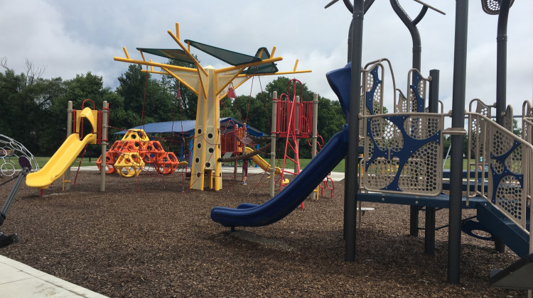 New playground at Bel-Aire Park.  - Photo by Katie Simpson