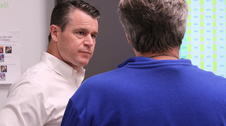 Sen. Todd Young (R-Ind.) won’t say whether he’ll support President Trump’s emergency declaration to build a wall on the southern border with Mexico. - Lauren Chapman/IPB News