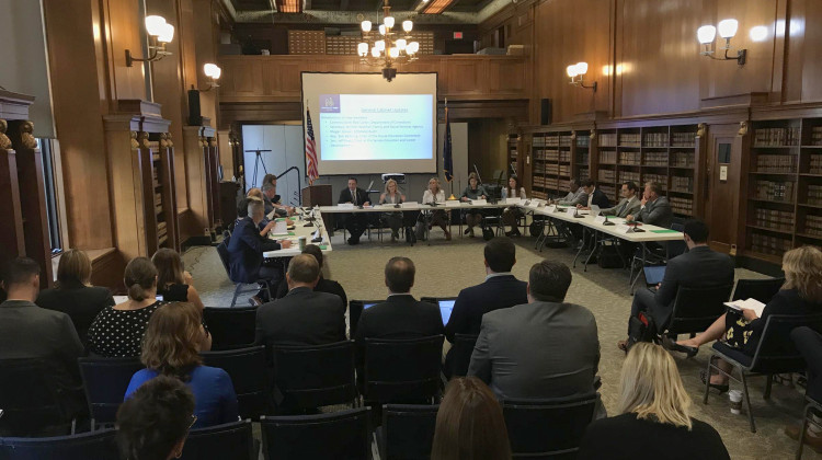 The Governor's Workforce Cabinet meeting on Aug. 15, 2019.  - Justin Hicks/IPB News