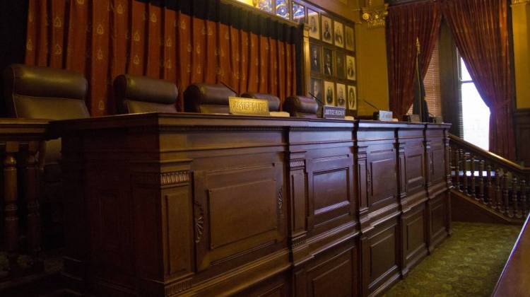 The Indiana Supreme Court Chambers at the Statehouse. - Peter Balonon-Rosen/IPB