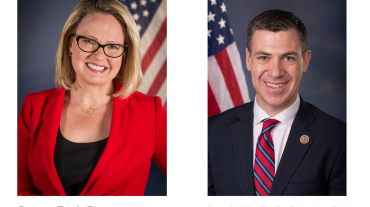 Democrat Courtney Tritch and U.S. Rep. Jim Banks