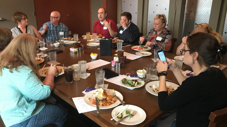 Indiana Humanities is organizing discussions at restaurants across the state. The theme is "Who belongs here?" - Indiana Humanities/Facebook