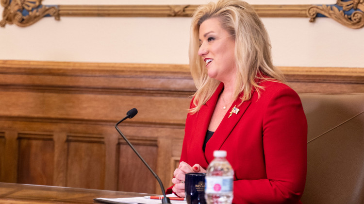 Secretary of State Holli Sullivan speaks with reporters in a virtual press conference after being appointed to the position.  - Courtesy of the governor's office