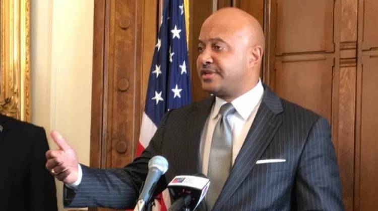 A non-binding opinion issued by Attorney General Curtis Hill's office says a person ceases to be a resident if they die - and the Indiana Constitution requires residency to vote. - Brandon Smith/IPB News