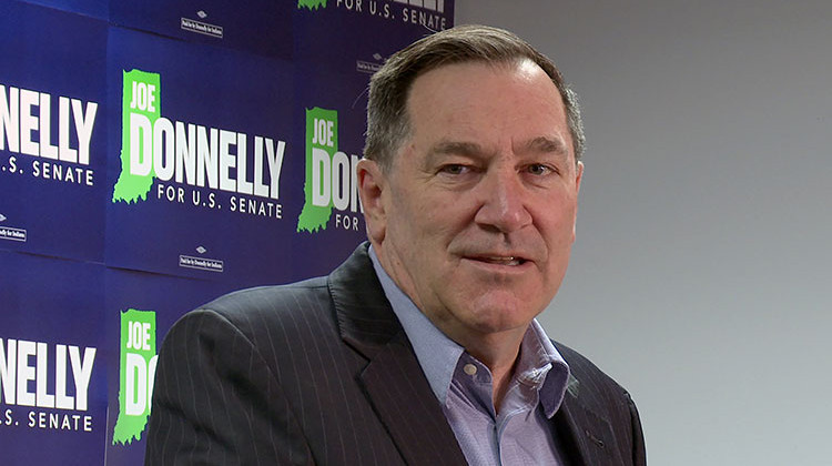 Sen. Joe Donnelly (D-Ind.) says he'll vote for President Trump's controversial nominee for CIA Director Gina Haspel. (Lauren Chapman/IPB News)