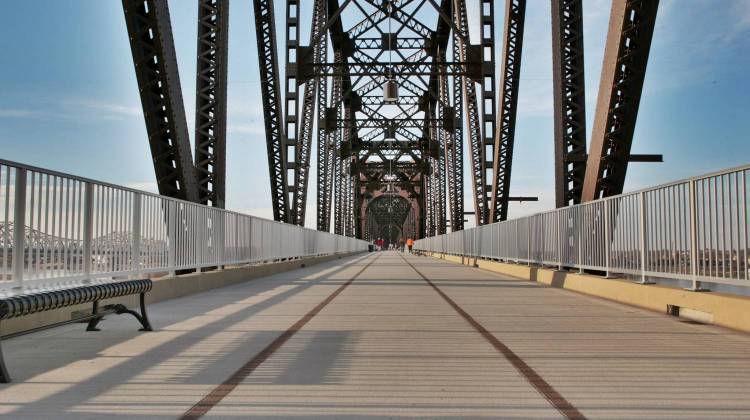 The Big Four Bridge, which connects Louisville, Kentucky with Jeffersonville, Indiana. - David Kidd/Flickr