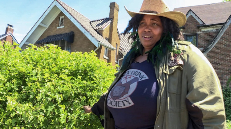 Aja Yasir has worked hard to keep her garden in Gary, which she named “A Rose for Yaminah” after her daughter who passed away. - Rebecca Thiele
/
IPB News