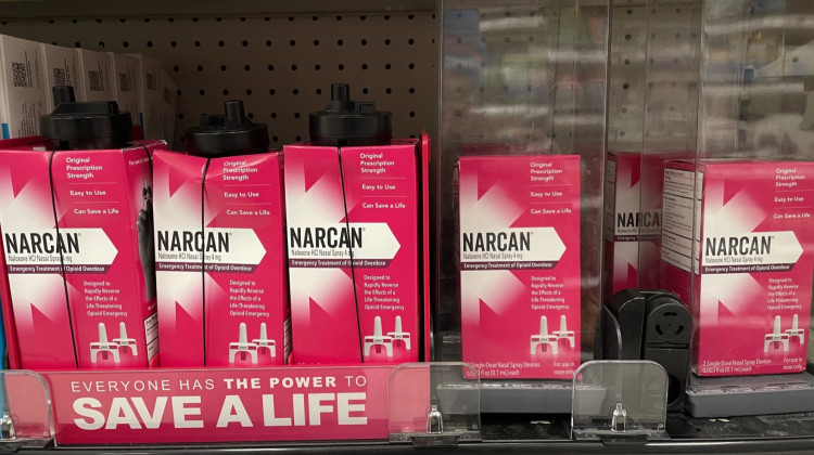 Earlier this year, Narcan became the first naloxone product to get federal approval for over-the-counter status. But while the product may be available, it is underutilized. - Morgan Watkins/Side Effects Public Media