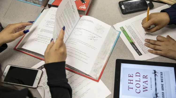 Indiana families will no longer pay for textbooks and other curricular items like iPads and Chromebooks beginning with the next school year. - Nathan W. Armes/Chalkbeat