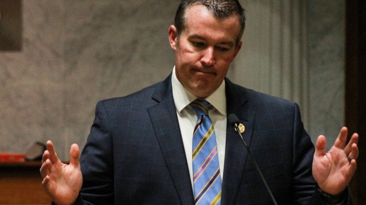 Senate Bill 284 author Sen. Aaron Freeman (R-Indianapolis) Tuesday. - Brandon Smith/IPB News