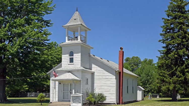 Roberts Chapel Church in Atlanta, Indiana. - Courtesy Indiana Landmarks