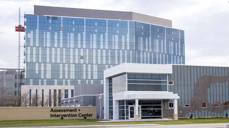 The new Assessment and Intervention Center was the first building to open onIndianapolis's new Criminal Justice Campus. - Doug Jaggers/WFYI