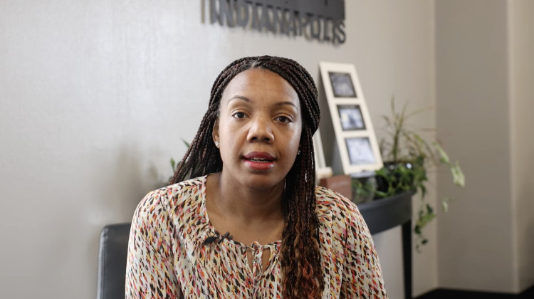 Indianapolis Public Schools Superintendent Aleesia Johnson speaks in a video statement released Wednesday, April 24, 2024 about the allegations of abuse at George Washington Carver School 87. - Indianapolis Public Schools / YouTube