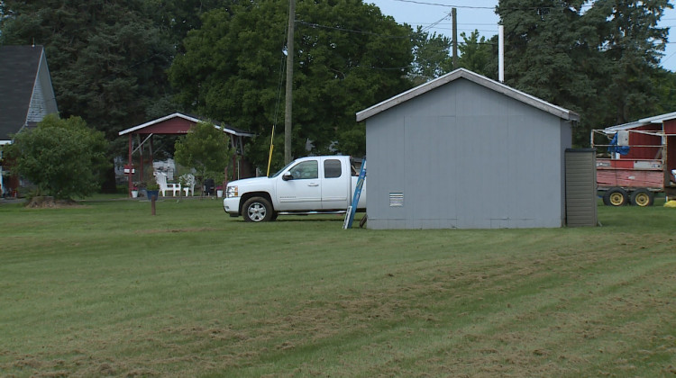 IDEM Tests Homes, Wells, Sewers IThe old Amphenol industrial site is little more than a single building in an open field now, but residents suspect it left a legacy of contamination. - Steve Burns/WTIU