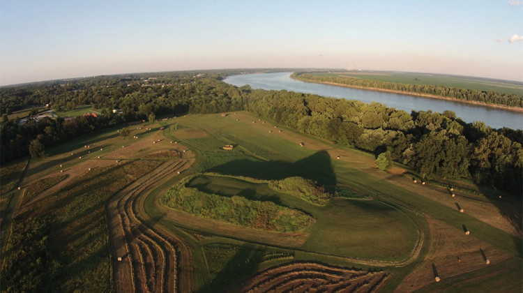 The Angel Mounds National Historic Landmark and State Historic Site in Evansville, Indiana. - Mike Linderman/Angel Mounds State Historic Site