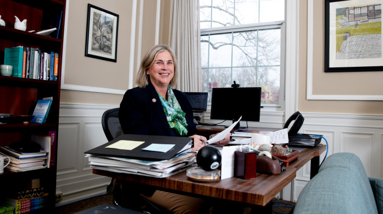 President Anne Houtman was the first woman to lead Earlham College. - Dan Oetting for Earlham College