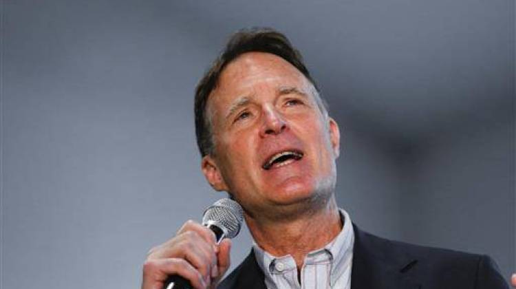 In this photo taken May 1, 2016, former Indiana Sen. Evan Bayh speaks in Indianapolis.  - AP Photo/Paul Sancya