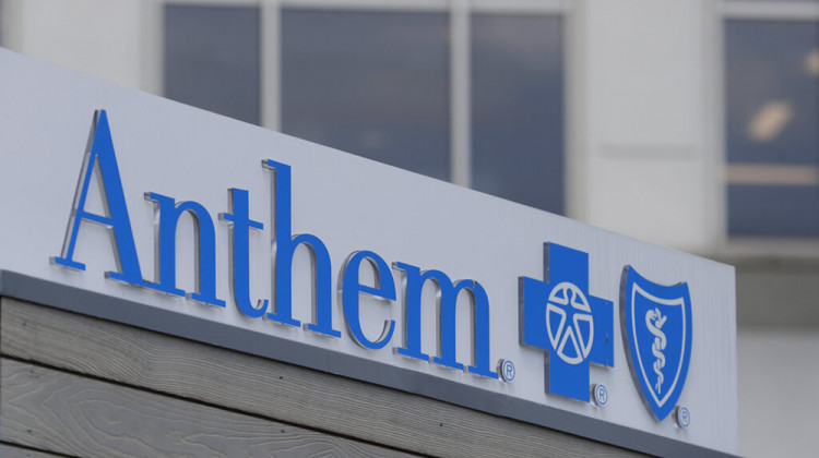 FILE - In this May 14, 2019, file photo signage on the outside of the corporate headquarters building of health insurance company Anthem is shown in Indianapolis. Anthem has agreed to another multi-million dollar-settlement over a cyberattack on its technology that exposed the personal information of nearly 79 million people. - AP Photo/Michael Conroy, File