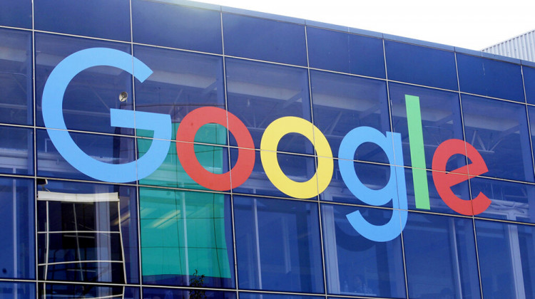 FILE - In this Sept. 24, 2019, file photo a sign is shown on a Google building at their campus in Mountain View, Calif. The Justice Department is expected to file a lawsuit Tuesday alleging that Google has been abusing its online dominance in online search to stifle competition and harm consumers. - AP Photo/Jeff Chiu, File