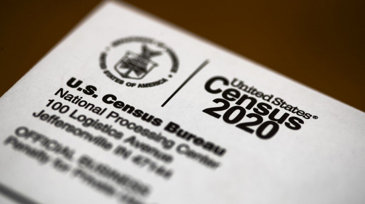 FILE - This March 19, 2020, file photo, shows an envelope containing a 2020 census letter mailed to a U.S. resident.  - AP Photo/Matt Rourke, File