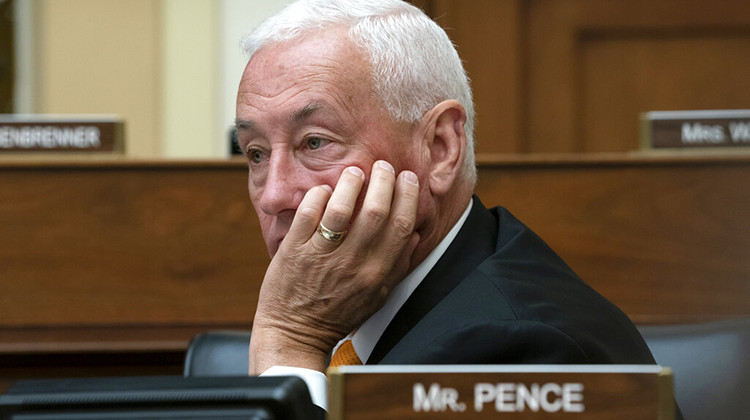 Rep. Greg Pence, R-Ind., listens as the House Foreign Affairs Committee holds a hearing on Capitol Hill in Washington, Wednesday, Oct. 23, 2019. He is the brother of Vice President Mike Pence.  - AP Photo/J. Scott Applewhite