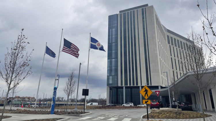 The Marion County Superior Court building in Indianapolis, is shown, Thursday, Jan. 19, 2023, where an Indiana man whose neighbors saw his 4-year-old child point a loaded handgun at them outside their apartment appeared in court. - AP Photo/Arleigh Rodgers