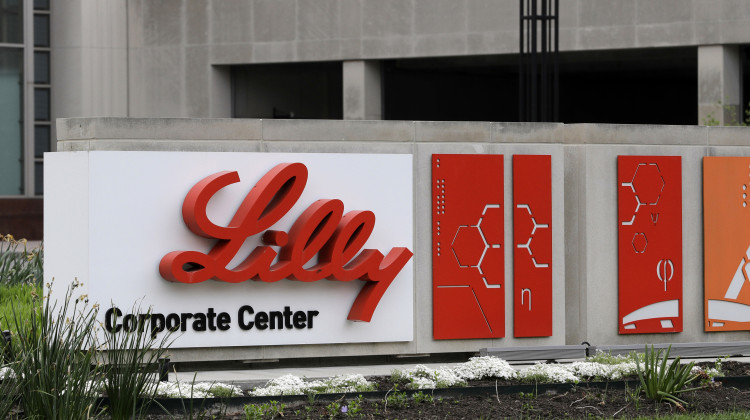 A large study of an experimental Alzheimer's drug made by pharmaceutical company Eli Lilly & Co. appears to slow worsening of the degenerative brain disease. - Darron Cummings / AP