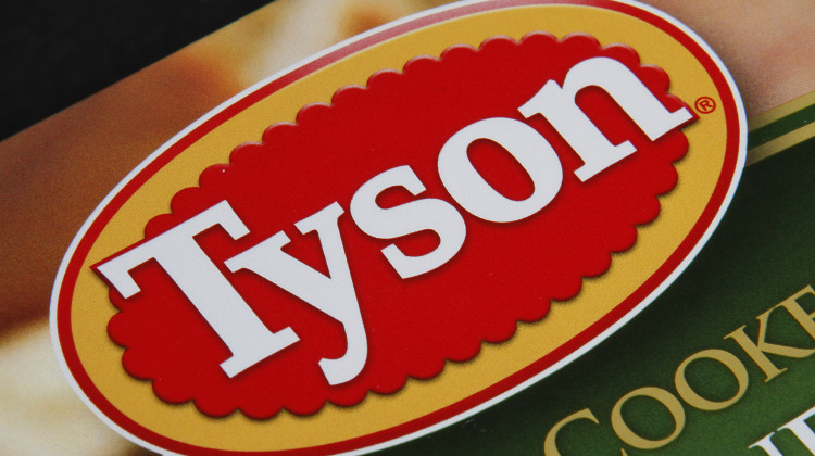 FILE - A Tyson food product is seen in Montpelier, Vt., Nov. 18, 2011. Tyson Foods Inc. (TSN) on Monday reported a loss of $417 million in its fiscal third quarter. - AP Photo/Toby Talbot, File