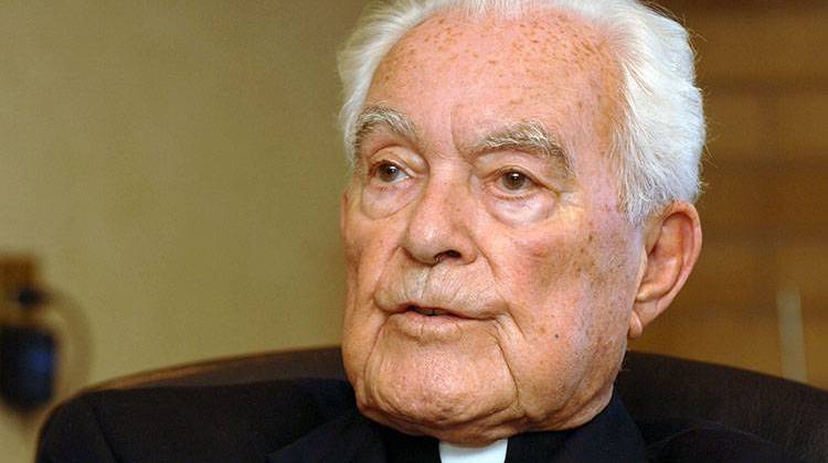 The Rev. Theodore Hesburgh died Feb. 26 at age 97. - AP Photo/Joe Raymond, File