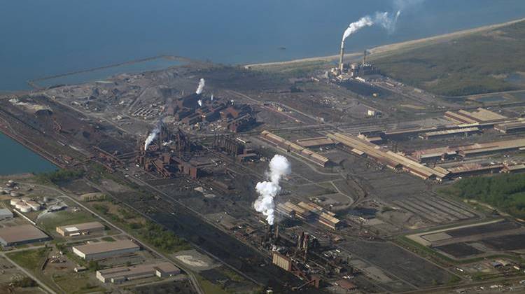 ArcelorMittal's Burns Harbor steel mill complex is along Lake Michigan and about 20 miles southeast of Chicago. - Ken Lund/CC-BY-SA-2.0