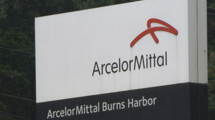 Cleveland Cliffs' Burns Harbor plant, formerly owned by ArcelorMittal, emitted the equivalent of 7.5 million tons of carbon dioxide in 2021. That's roughly the same greenhouse gas emissions as 1.6 million passenger cars on the road.  - FILE PHOTO: Tyler Lake/WTIU