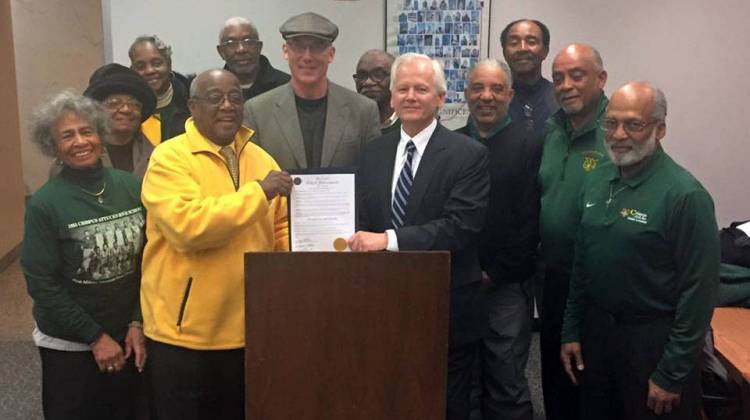 Indy Council Presents WFYI, Ted Green With Resolution For Crispus Attucks Documentary