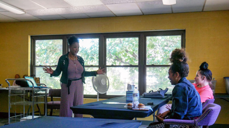 Peggy Jones-Foxx, president of the Wichita Black Nurses Association, teaches prenatal education classes as part of a new initiative to reduce Black infant mortality. - Rose Conlon / Kansas News Service